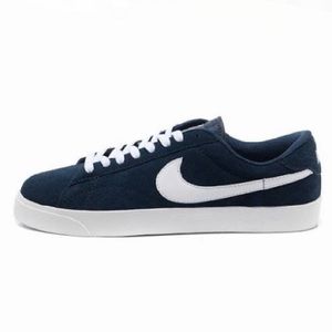 nike blazer low navy blue